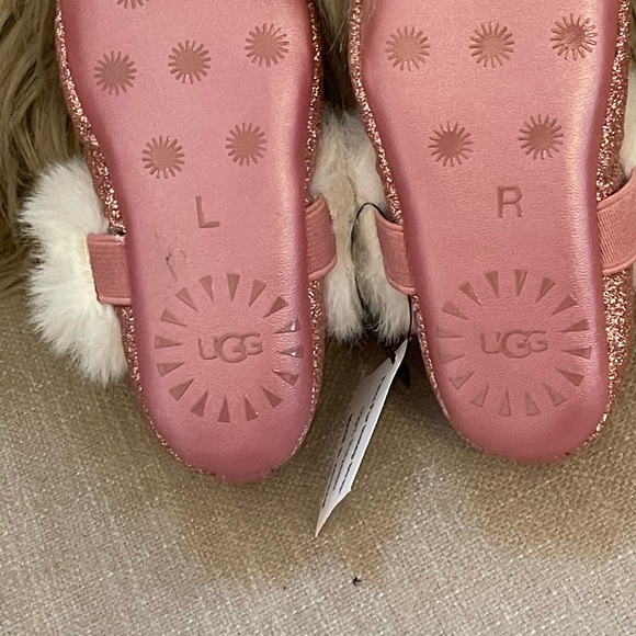 Ugg fur crib ballerina slipper - Picture 4 of 5